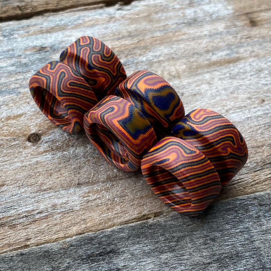 Image of *1 per person* Wild Tiger Crazy Fiber Micarta BLB