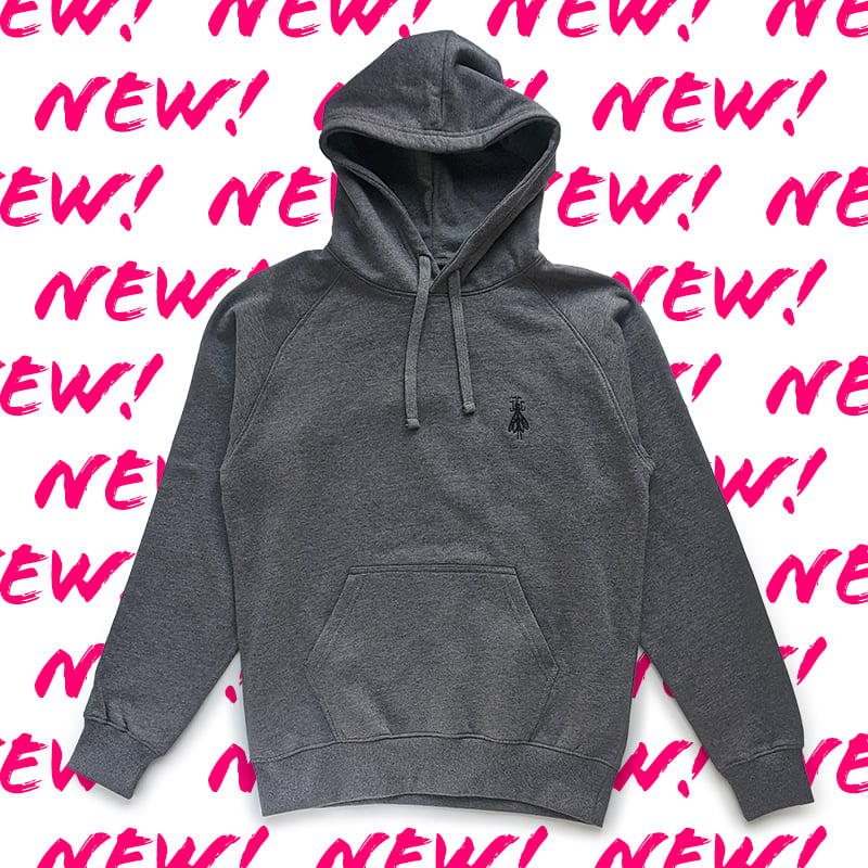 Image of Hoodie 1 Dark grey embroidered