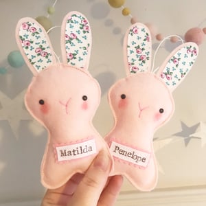 Image of Blush Pink Bunny Decoration