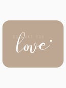 Image 1 of Carte postale "DO WHAT YOU LOVE" 2 couleurs au choix