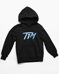 T1M Black Hoodie (Blue Outline)