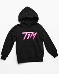 T1M Black Hoodie (Pink Outline)