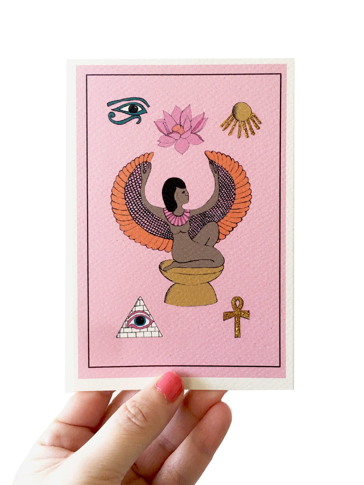 The Goddess Isis Egyptian Card