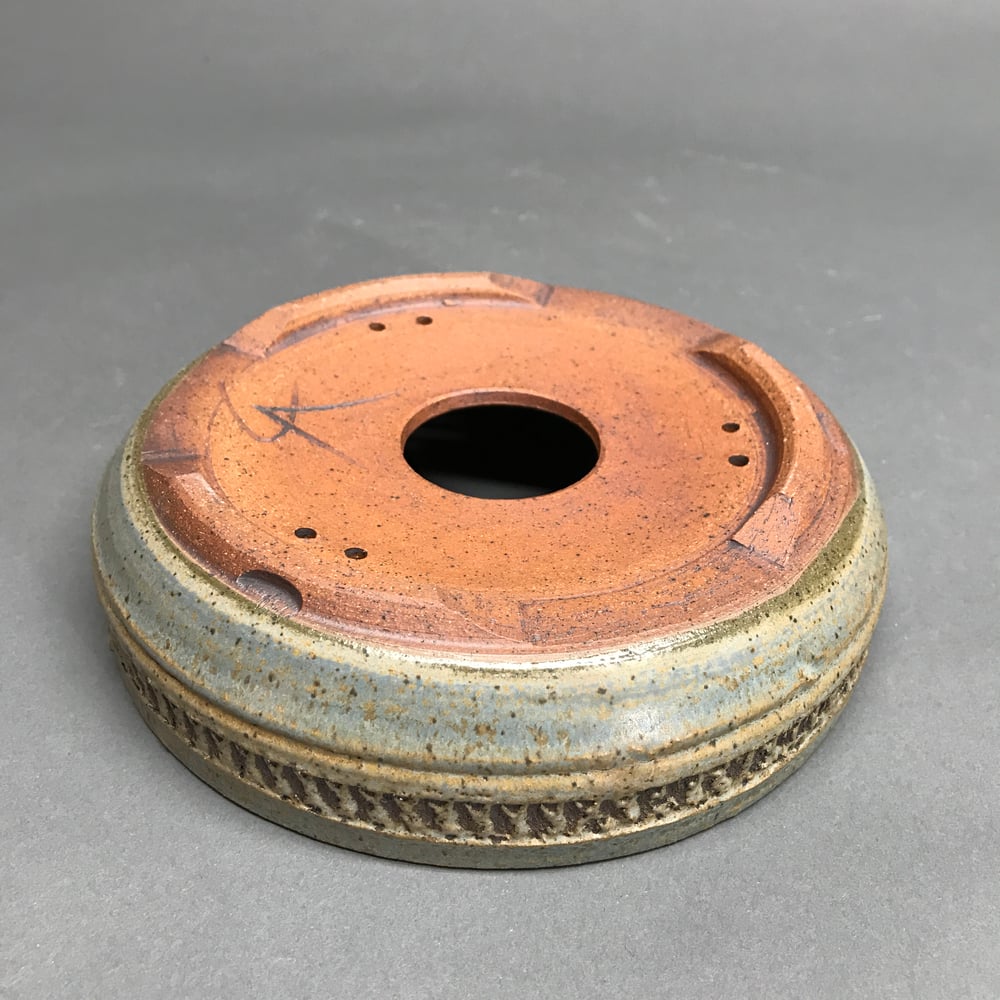 Image of 326 Shallow Round Glazed Pot