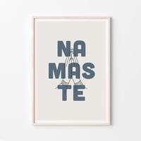 Namaste navy eco-friendly print