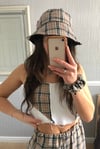 Tartan reversible bucket hat