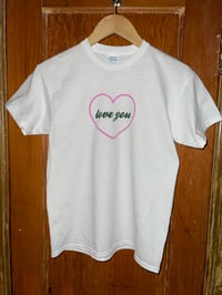 Image 5 of New Pink Heart Love You Tee SOLD OUT
