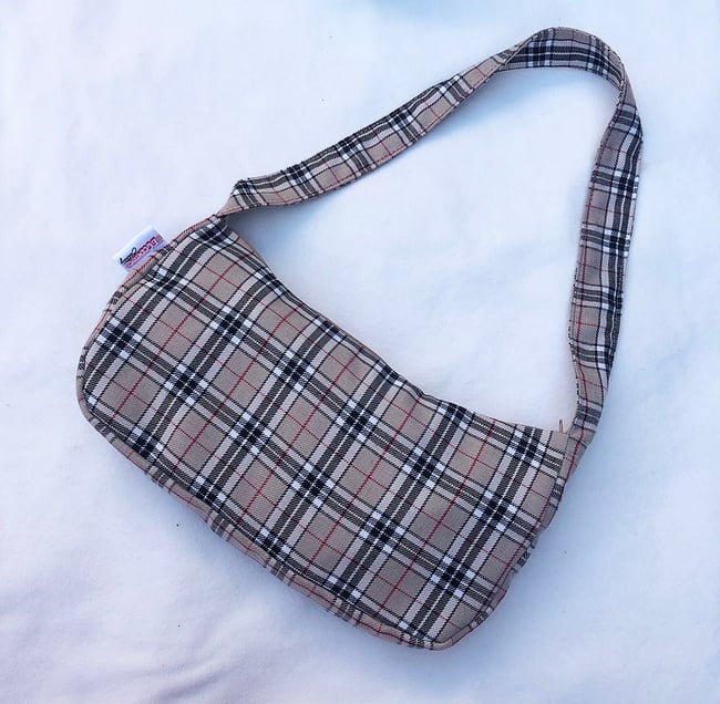 Tartan shoulder bag