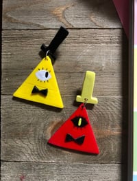 Bill Cipher earrings