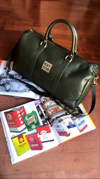 Image 3 of  K&YFOB weekender bag in ENGLISH RACING GREEN 