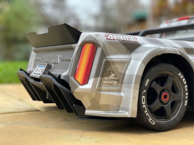 Arrma Infraction Rear Wing Spoiler Low Profile Boot Lip V1 V2 | Skookum RC
