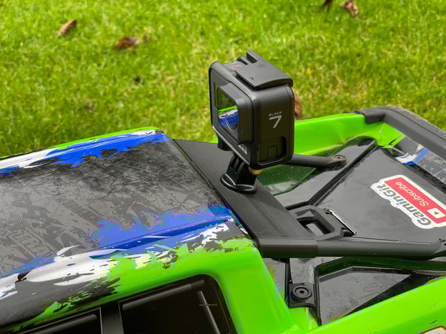 TRAXXAS XMAXX GOPRO MOUNT | GOPRO HERO 3 4 5 6 7 8 9 CLIP ON BRACKET FOR X MAXX