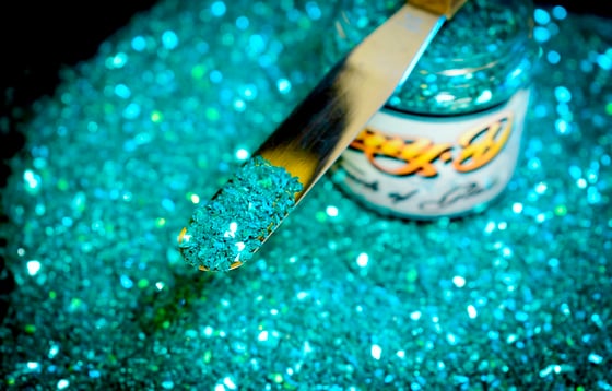 Image of DANNY EMERALD GREEN CRUSHED GLASS