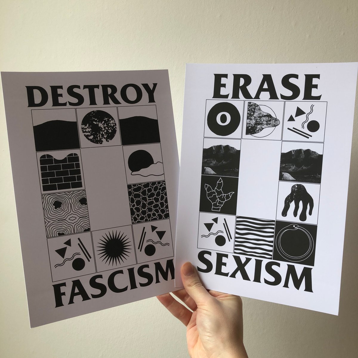 Image of 'Queer Anarchy Now' set of 4 prints