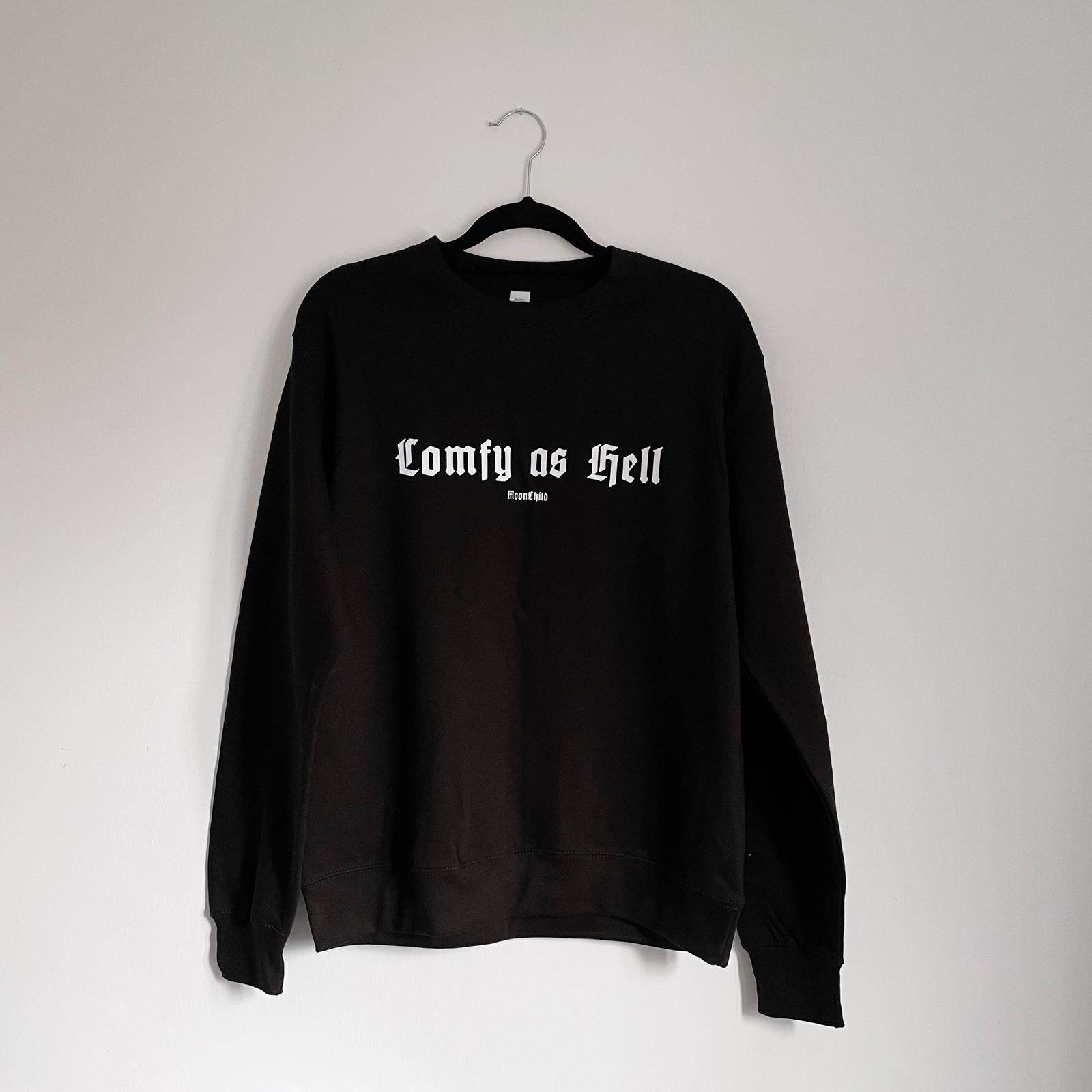 comfy black sweatshirt