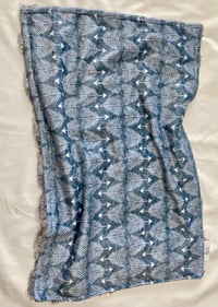 Image 2 of 🏹Arrows on Faded Denim Blue Baby Blanket CUSTOM ORDER
