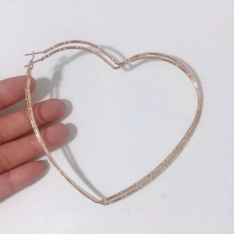 Heart LV Hoops – TMLSS Boutique
