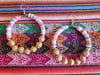 Wooden Beaded Hoops