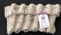 Image 2 of Hand Knit Donegal Tweed Cowl