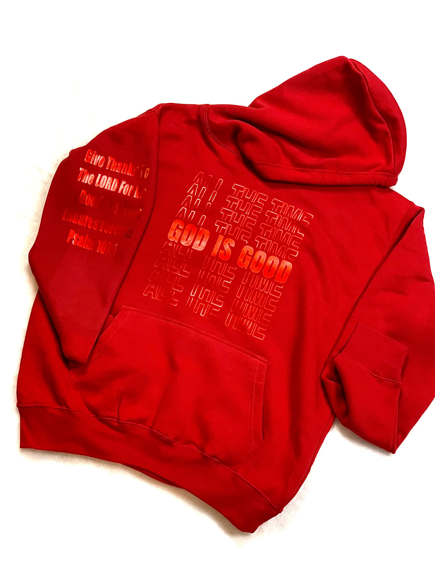 RED - GOD IS GOOD HOODIES | GOD-N-CLOTHES