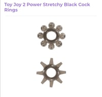 Toy Joy 2 Power Stretchy Black Cock Rings