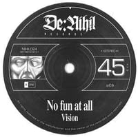 Image 2 of No Fun At All "Vision" 12" (Black vinyl first press!!) 