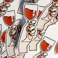 Image 1 of Sticker - Verre de vin