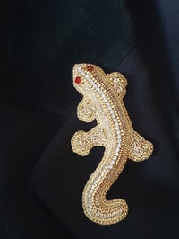 Image 2 of Broche SALAMANDRE D'OR