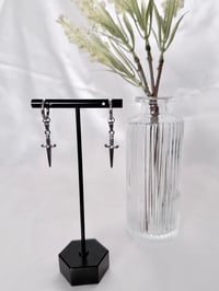 Silver Dagger Earrings