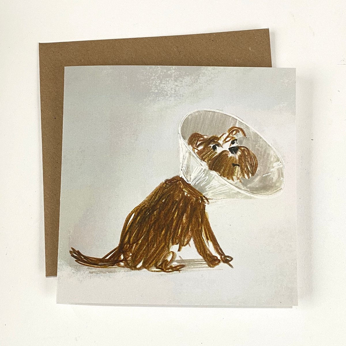 Image of ‘Cone of Shame’ luxury greetings card