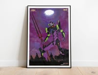 Image 1 of Eva Unit 01 & Spear of Longinus  - Neon Genesis Evangelion Poster