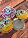 Vaccinated! Parks pinback button