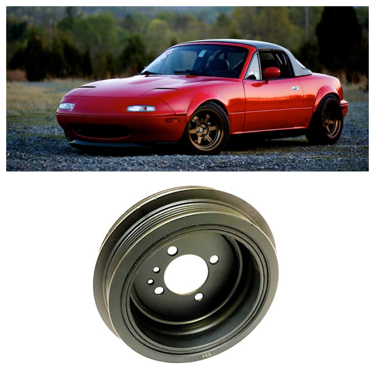 19941997 Mazda Miata MX5 Harmonic Balancer Damper Pulley New Motiv Part