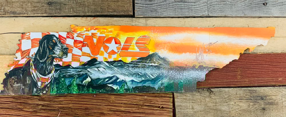 Image of "Smokey Mountain High" (Hand Painted Reproduction) Licensed through UT Crafters License program)