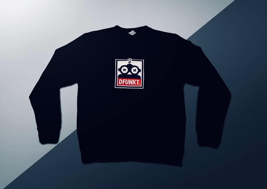Image of DFUNKT Boxed Logo Sweatshirt (Black)