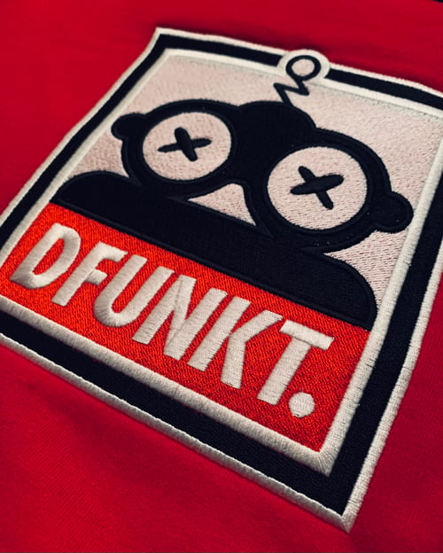Image of DFUNKT Boxed Logo Sweatshirt (Red)