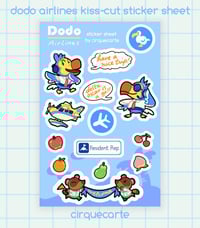 Image 4 of Animal Crossing New Horizons: Dodo Airlines Kiss-Cut Sticker Sheet