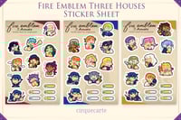Image 4 of Fire Emblem Three Houses: Kiss-Cut Planner Sticker Sheets