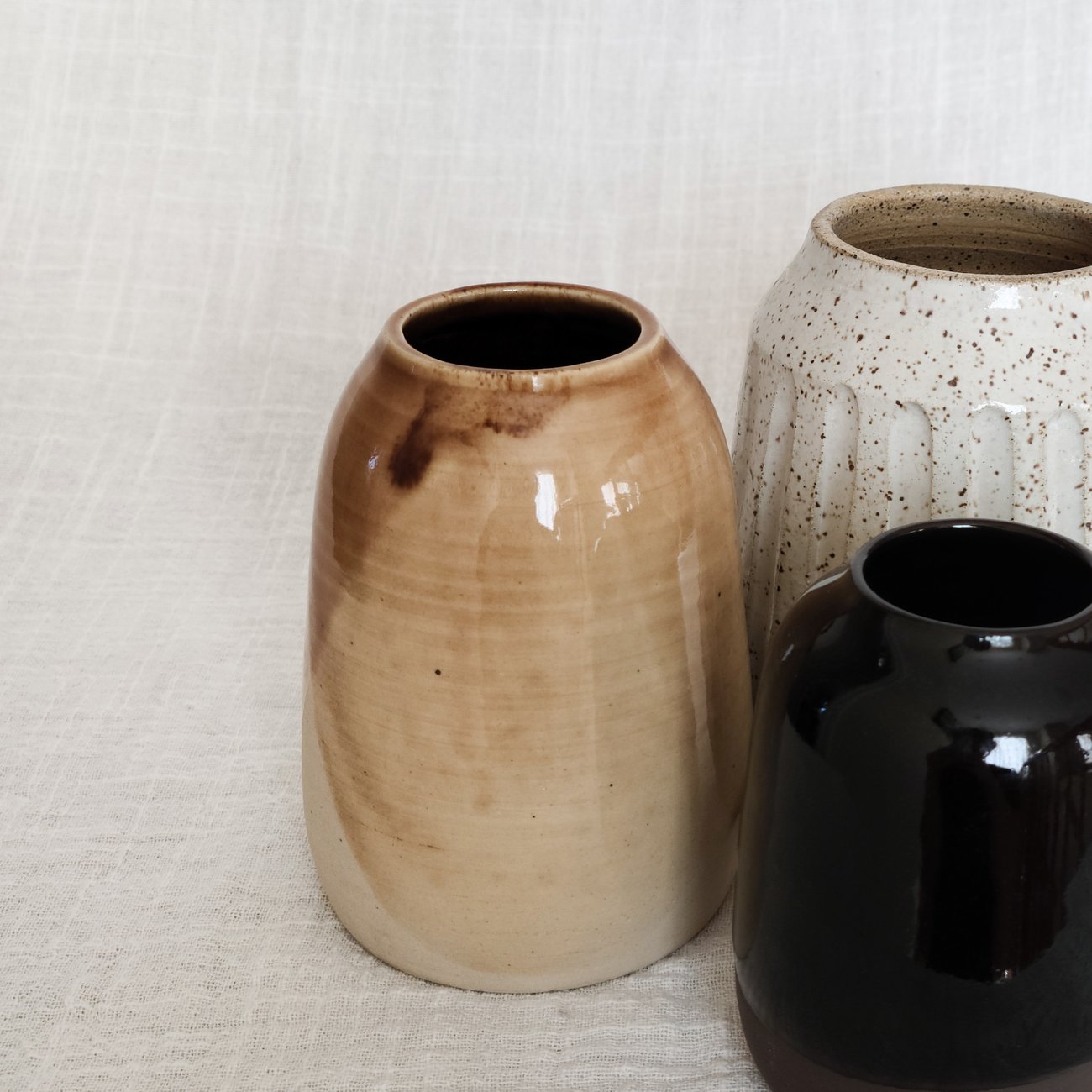 CoffeeStained Bud Vase Huang Pottery