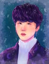 Snow Yoongi Print - Holographic 