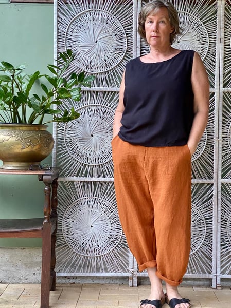 Image of Florence Pants - Bronze Linen