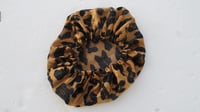 Cheetah Print Silk Bonnet