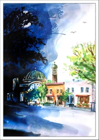 Montreal Watercolour - from "Bear" graphic novel
