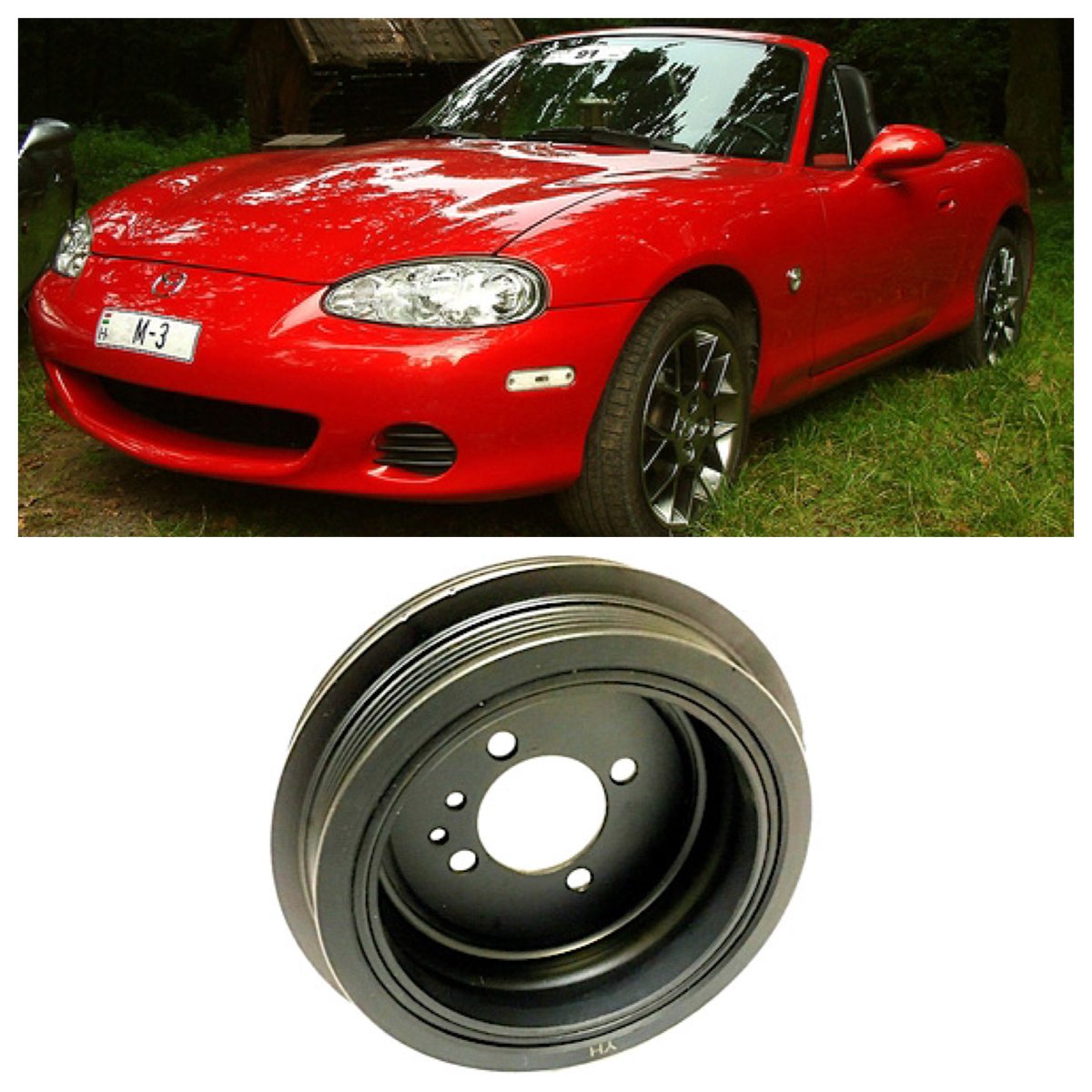 19992005 Mazda Miata MX5 Harmonic Balancer Crank Pulley 1.8L Motiv Part