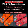 (Swipe) Pick 3 Croc charms bundle