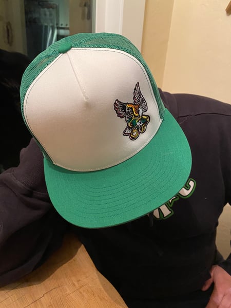 Image of Green and White - Eagle, Snake and Bottle Hat