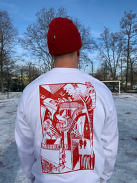 Image 2 of Wringmyname Sweater no.1 white/red