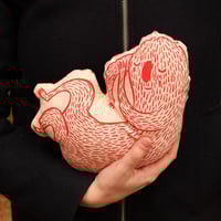 Image 1 of MONSTER PILLOW (Red or Black)