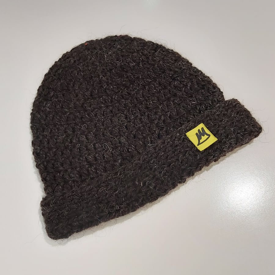 Image of Natural Brown Wool Beanie