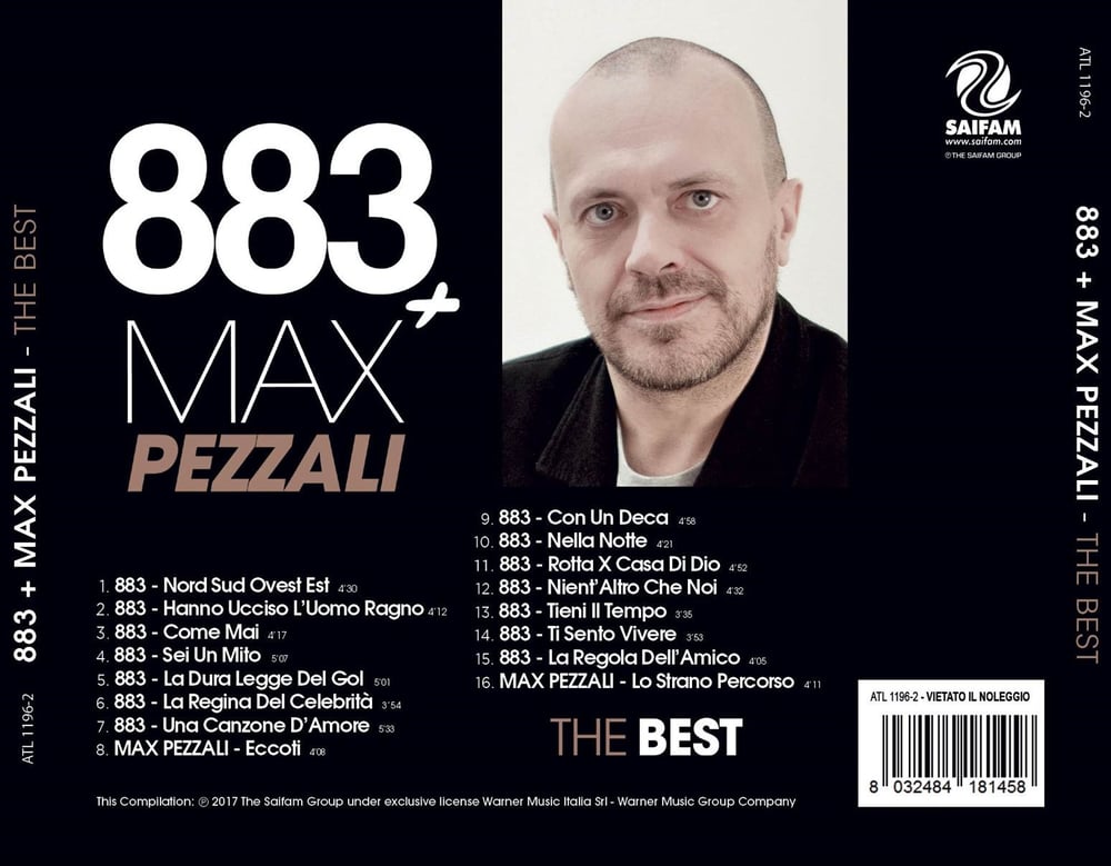 ATL1196-2 // 883+MAX PEZZALI - THE BEST (CD COMPILATION)